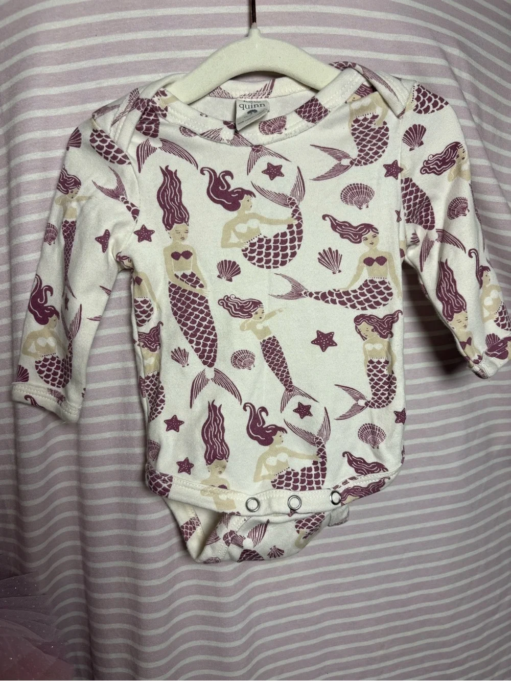 Kate Quinn Purple Mermaid Sleep Gown and Matching Onesie